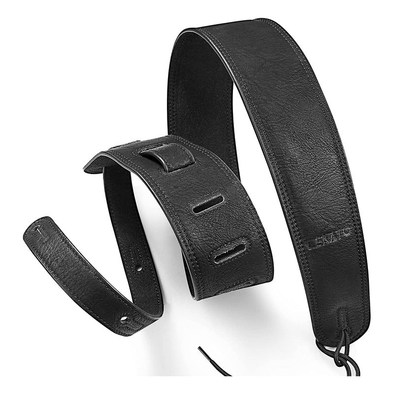 Strap Correa Lekato Ajustable De Cuero Para Guitarra O Bajo