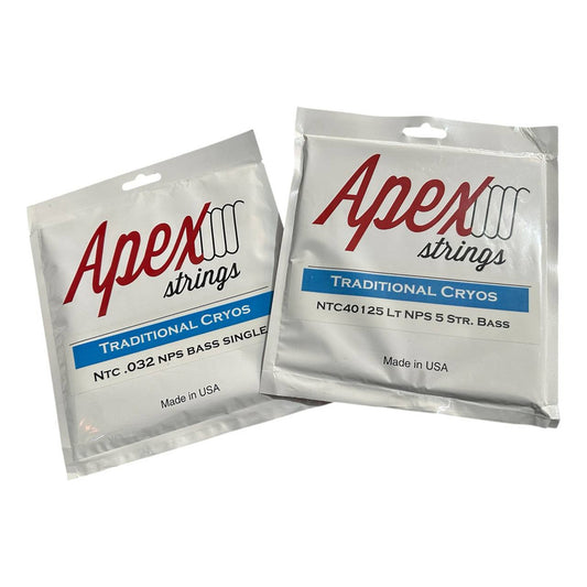 Apex De Nickel Set De 6 Cuerdas Para Bajo Electrico 0.32 Msi