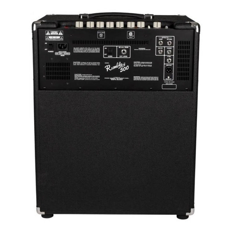 Amplificador Fender Para Bajo Rumble Series 500, 120v Black Color Negro/plata