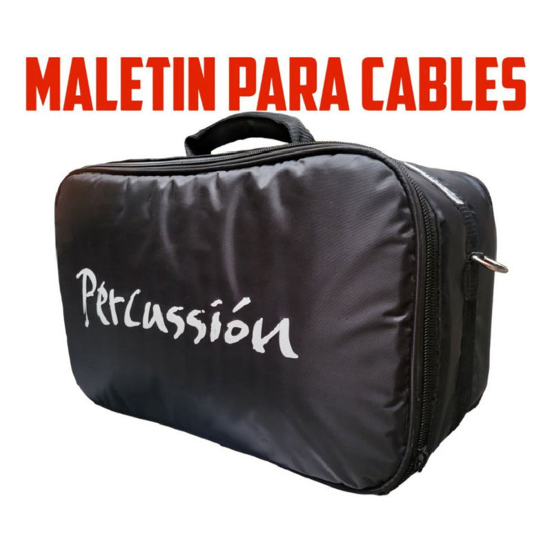 Funda Para Doble Pedal Bongos Cables Maletín Percusión