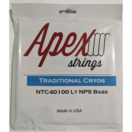 Apex Strings Cuerdas Para Bajo 4 Set Nickel Cryos 40-100 Msi