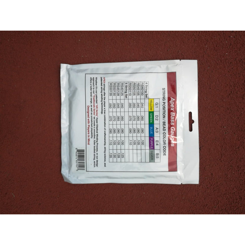 Apex Strings Cuerdas Para Bajo 5 Set 45-128 Nickel Cryos