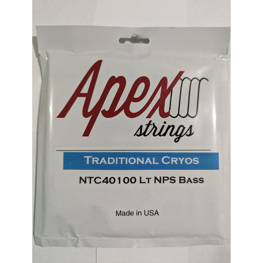 Apex Strings Cuerdas Para Bajo 4 Set Nickel Cryos 40-100