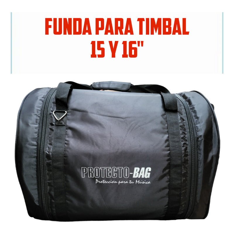 Funda Reforzada Timbales 15 Y 16 Impermeable Tambores
