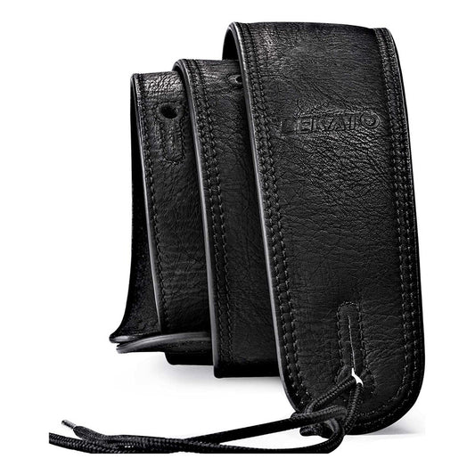 Strap Correa Lekato Ajustable De Cuero Para Guitarra O Bajo