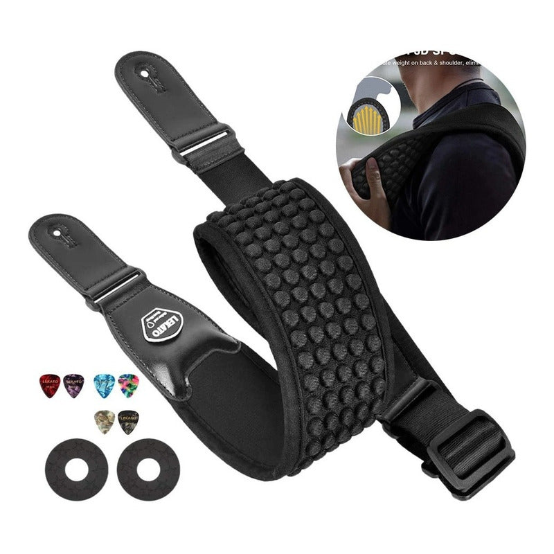 Strap Correa Tali Lekato Ajustable Para Guitarra O Bajo