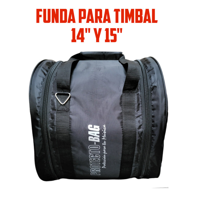 Funda Para Timbales De 14 Y 15 Pulgadas Impermeable