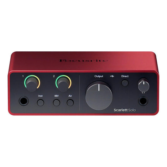 Focusrite Scarlett Solo 4ta Gen Interfaz De Audio Usb-c Color Rojo