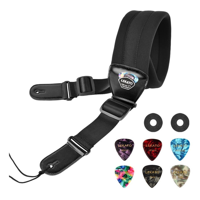 Strap Correa Tali Lekato Ajustable Para Guitarra O Bajo