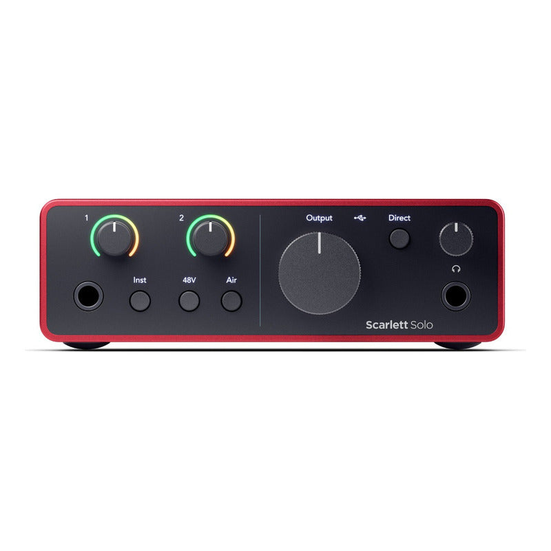 Focusrite Scarlett Solo 4ta Gen Interfaz De Audio Usb-c Color Rojo
