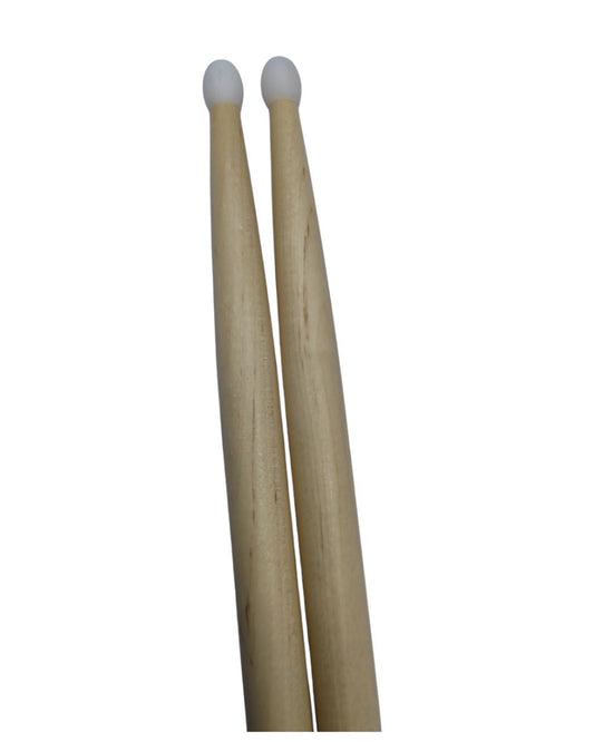 RMV 3 Pack de Baquetas para Batería 5BN, Punta de Nylon, Profesionales baqueta Equilibrada, comodas, acabado antiderrapante