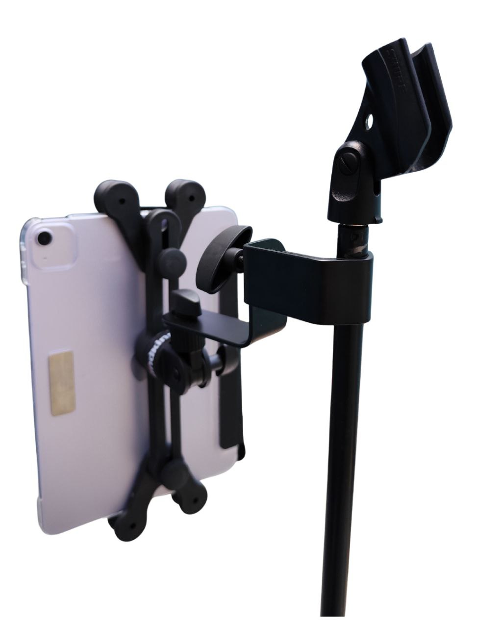 Soporte Universal para iPad O Tablet-Adaptable A Base DE MICROFONO O TRIPODE DE ALGUN Otro Tipo -Ajustable Y Resistente