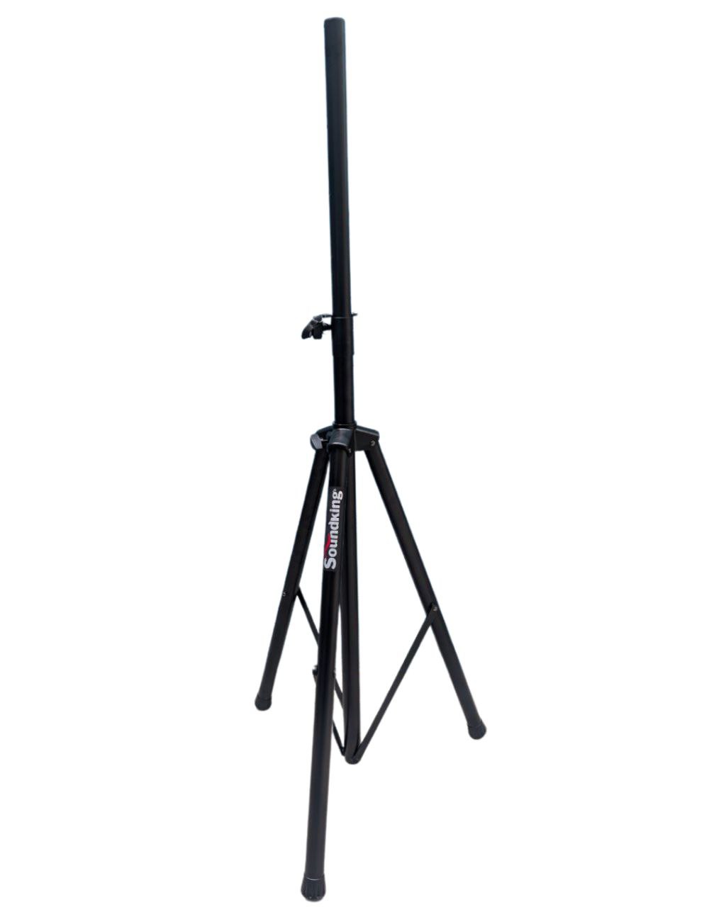 Base Soporte tripode para bocina Sound-King Altura Ajustable, Soporte Resistente y Estable; herrajes de excelente Calidad.