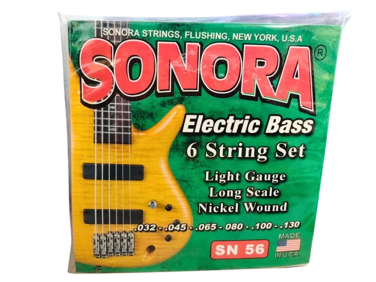Cuerdas Para Bajo Electrico Sonora Sn56 6 Cuerdas Nickel