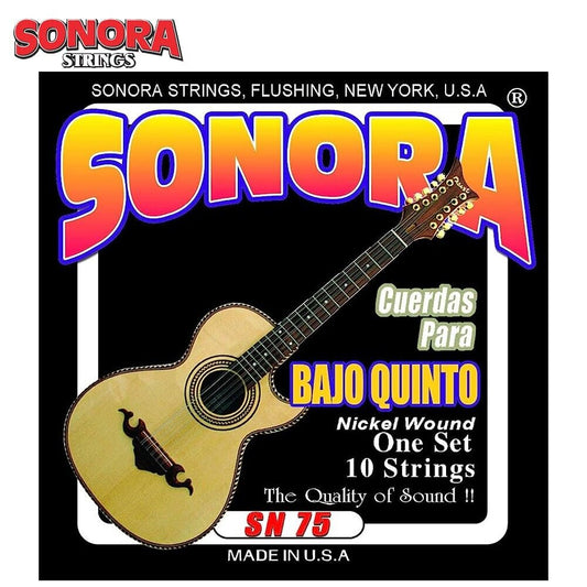 Cuerdas Para Bajo Quinto Sonora Nickel Ball End Sn 75