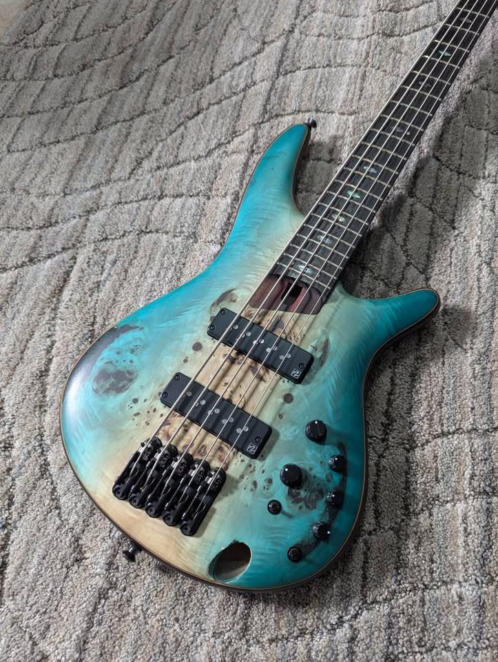 Bajo elecrico 5 cuerdas ativo Premium Ibanez SR1065B (USADO)