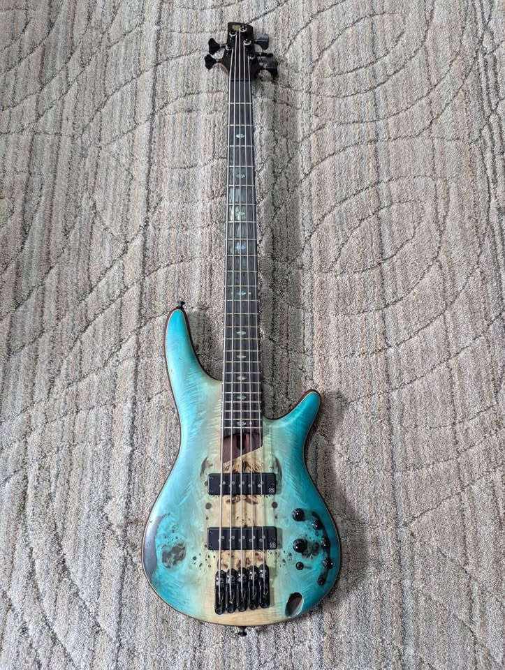 Bajo elecrico 5 cuerdas ativo Premium Ibanez SR1065B (USADO)