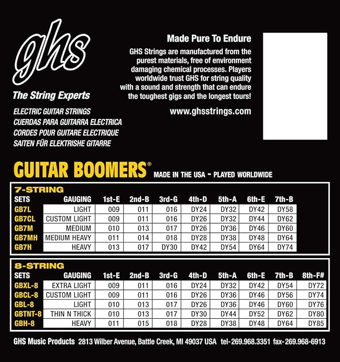 Cuerda Para Guitarra Eléctrica Ghs Strngs 11-64