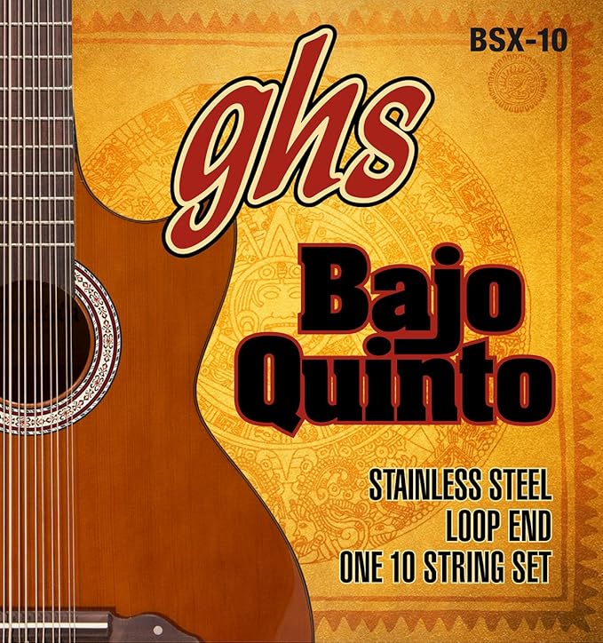 Cuerdas Ghs Acero Inoxidable Para Bajo Quinto Bsx-10 10