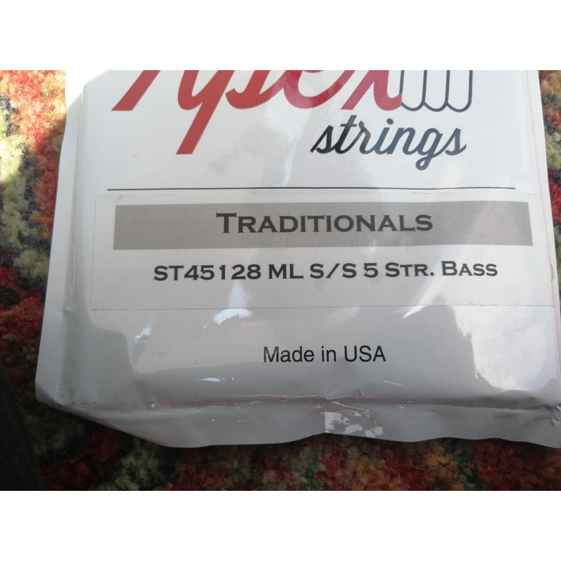 Cuerdas Apex Para Bajo Set De 5 45-128 Acero Tradicionales