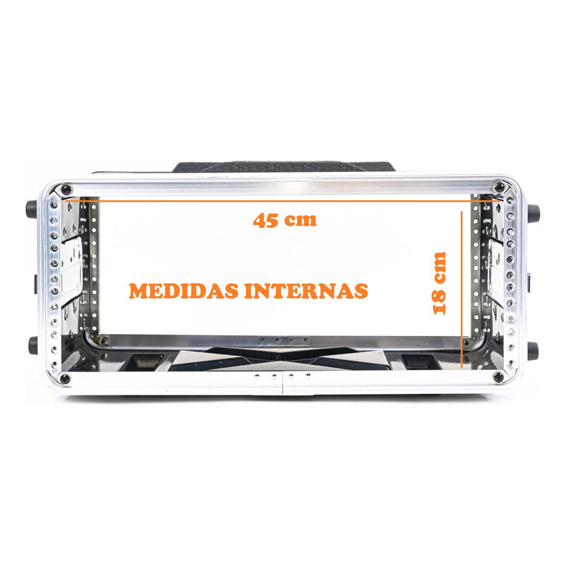 Case Estuche Rack Multicomp Pro Mezclador Y Poderes 4u 8inc