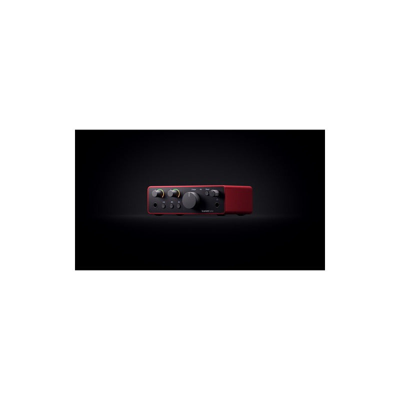 Focusrite Scarlett Solo 4ta Gen Interfaz De Audio Usb-c Color Rojo