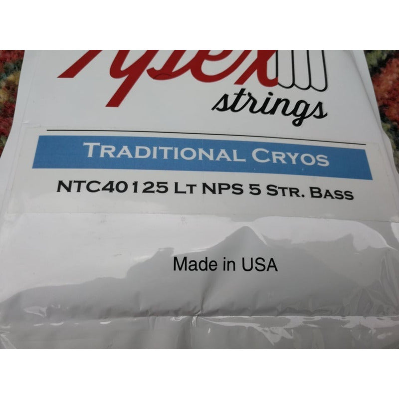 Cuerdas Apex Bajo Electrico Cryos 5 Cuerdas Nikel 40-125 Msi