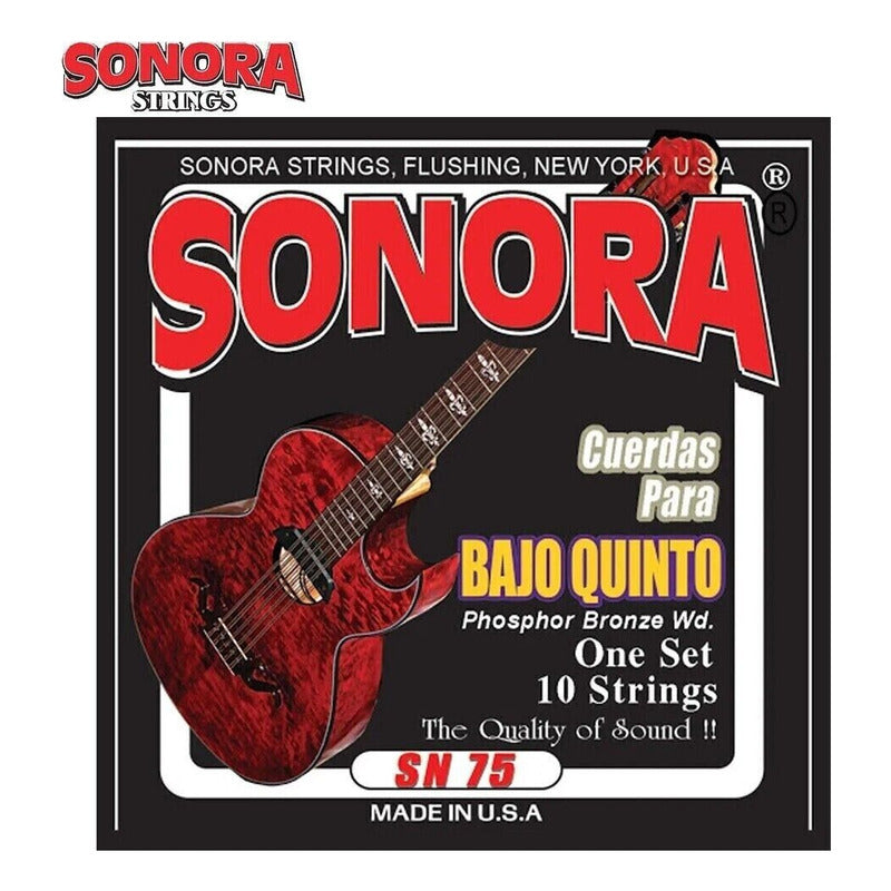 Cuerdas Para Bajo Quinto Sonora Bronze Sn 75