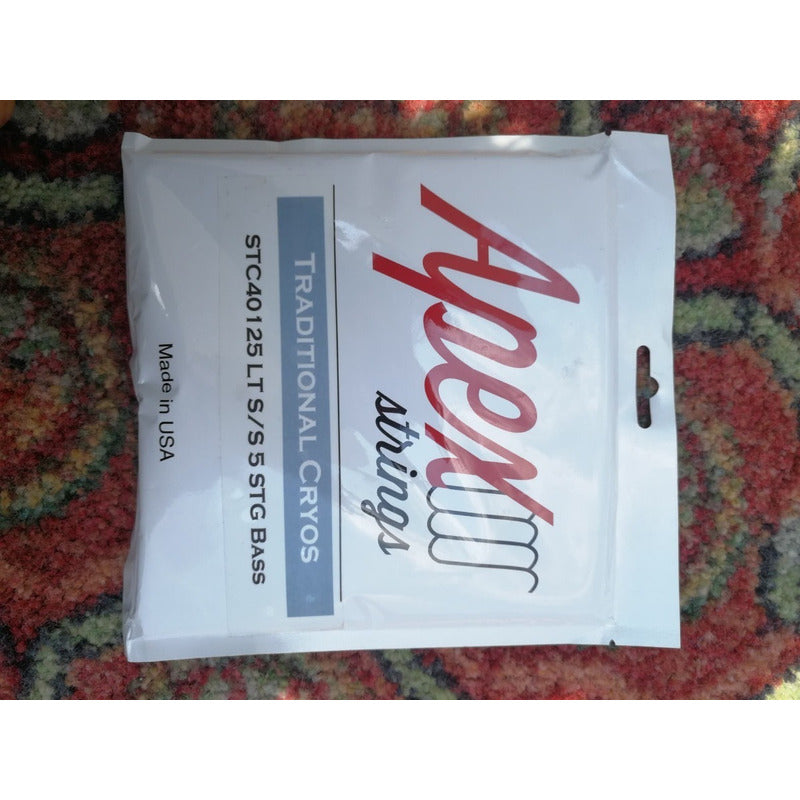 Cuerdas Apex Cryos 40-125 Set De 5 Acero Para Bajo