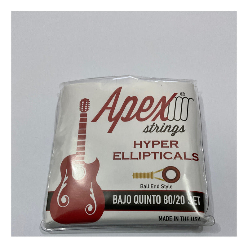 Set De Cuerdas Para Bajo Quinto Bronce Apex End Ball