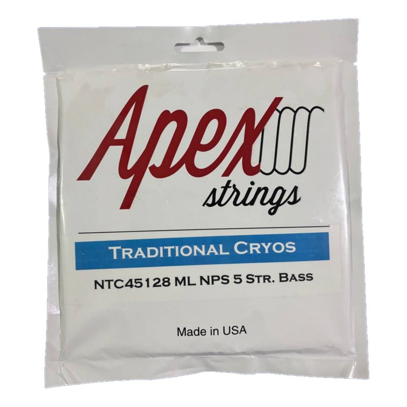 Cuerdas Apex Para Bajo Traditional Cryos Niquel 5 Set 45-128
