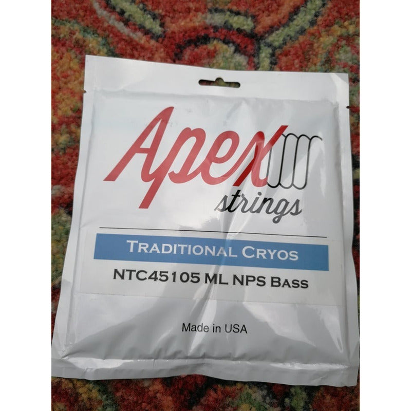 Cuerdas Apex Para Bajo Traditional Cryos 4 Set Níquel 45-105