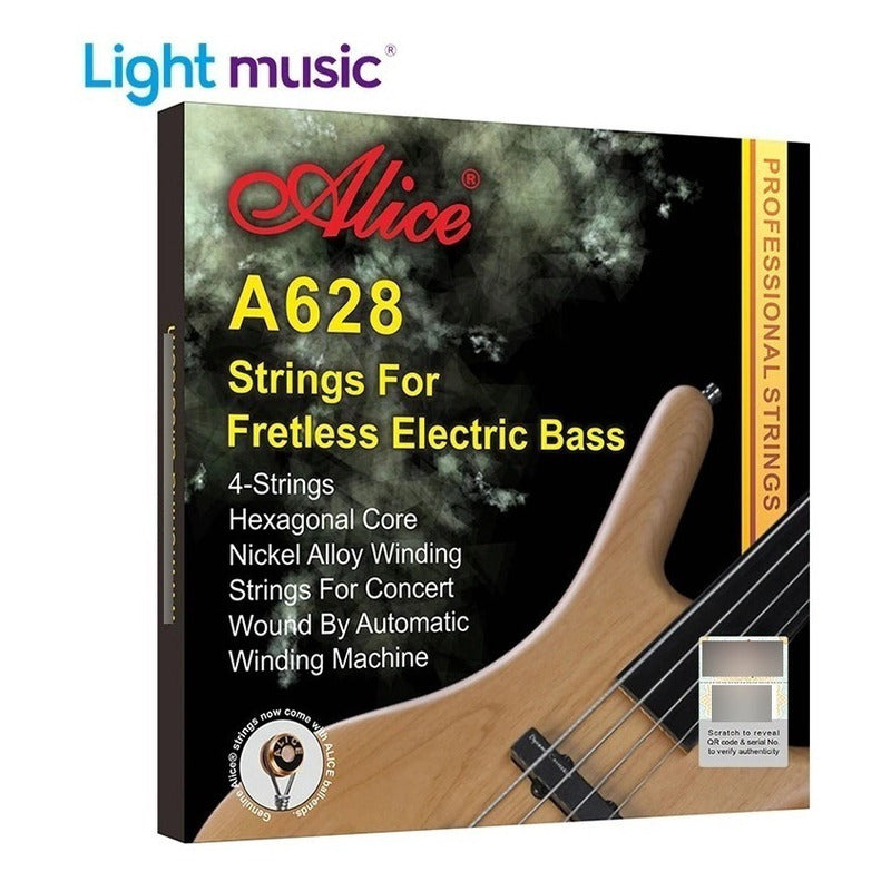 Cuerdas Para Bajo Electrio Fretless Alice 4 Cuerdas