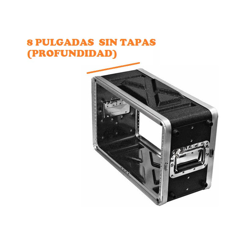 Case Estuche Rack Mezcladora Y Poderes 6 Unidades 8 Pulgadas