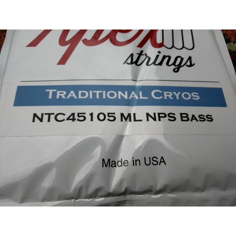 Cuerdas Apex Para Bajo Traditional Cryos 4 Set Níquel 45-105