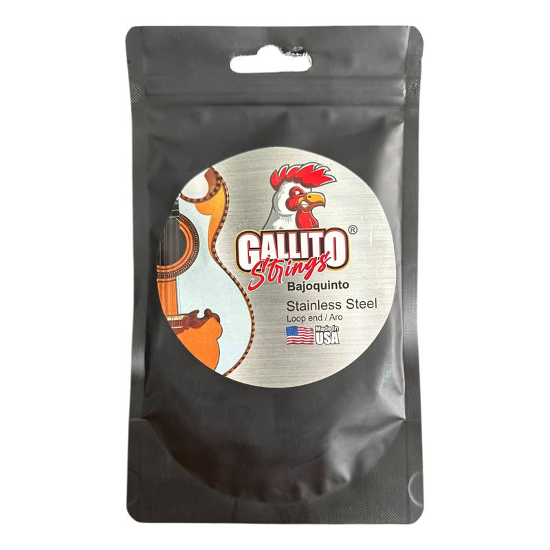 Cuerdas Para Bajo Quinto Gallito Strings Acero Loop End Usa