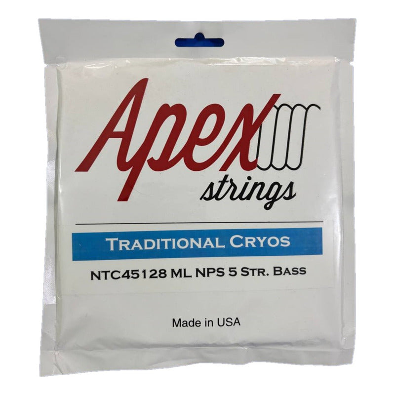 Cuerdas Apex Para Bajo Traditional Cryos Niquel 5 Set 45-128