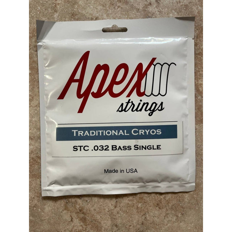 Cuerdas Set 6 Apex Guitarra O Bajo Eléctrico Acero,032