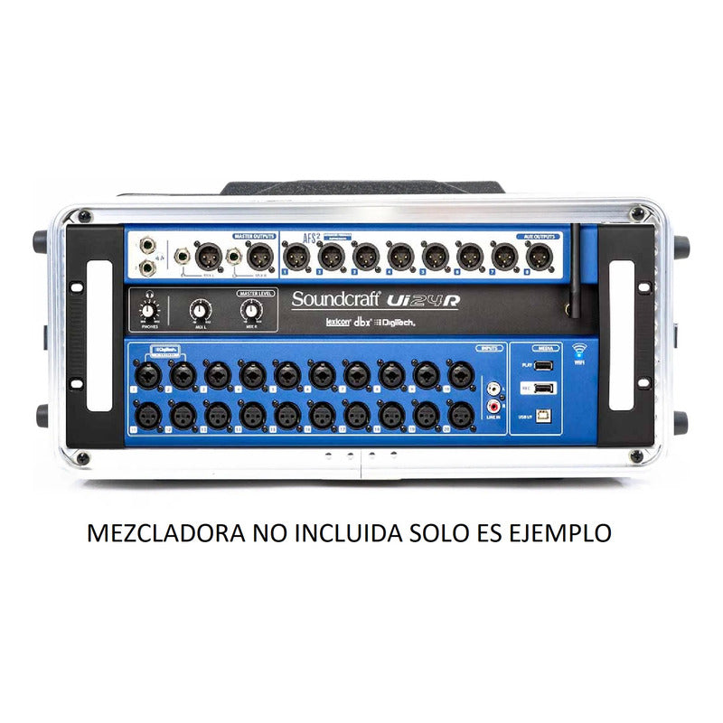 Case Estuche Rack Multicomp Pro Mezclador Y Poderes 4u 8inc