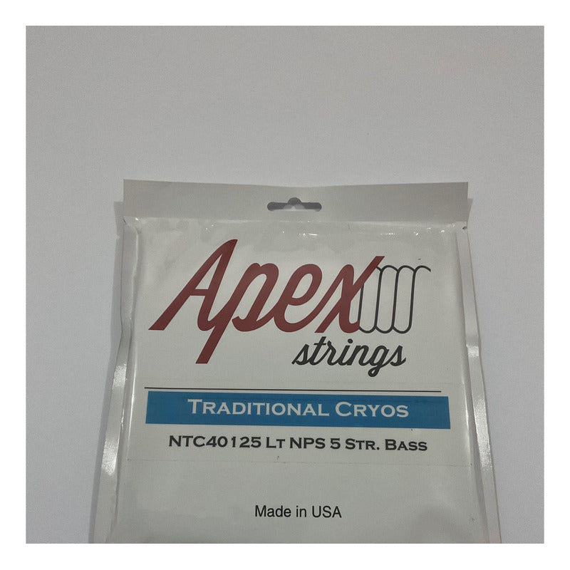 Cuerdas Apex Bajo Electrico  Cryos 5 Cuerdas Nikel 40-125