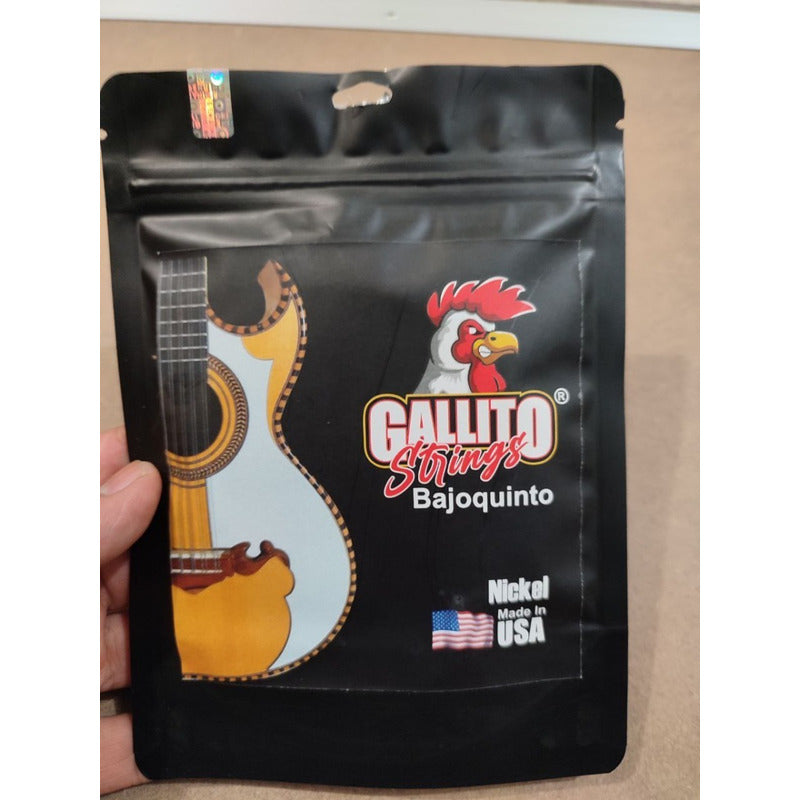 Cuerdas Gallito Bajo Quinto Nickel Hechas En Usa, Loop End