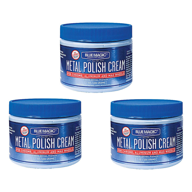 Crema Pulidora Y Abrillantador Para Metales Blue Magic Kit 3