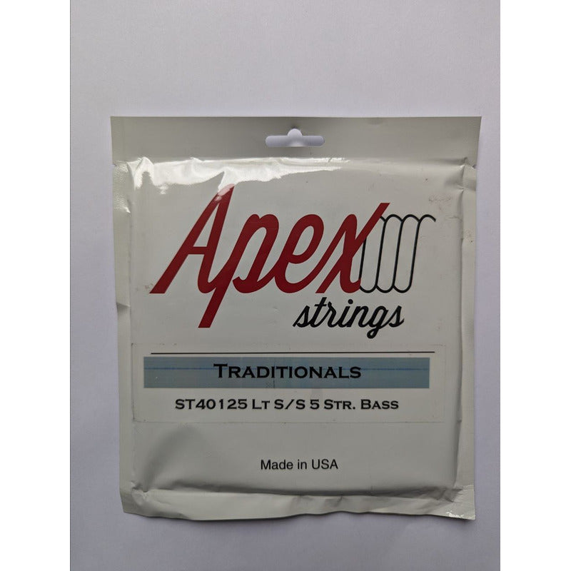 Cuerdas Apex Para Bajo Traditionals Set 5 40-125 Acero