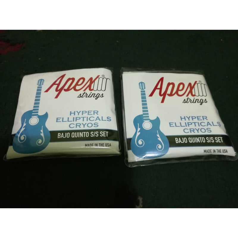 Cuerdas Para Bajo Quinto Apex Hechas En Usa Acero Inoxidable