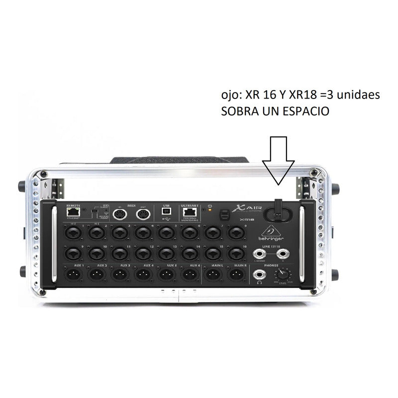 Case Estuche Rack Multicomp Pro Mezclador Y Poderes 4u 8inc