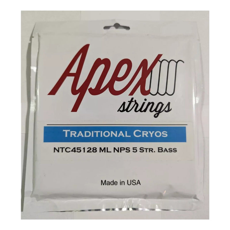 Cuerdas Apex Para Bajo Traditional Cryos Niquel 5 Set 45-128