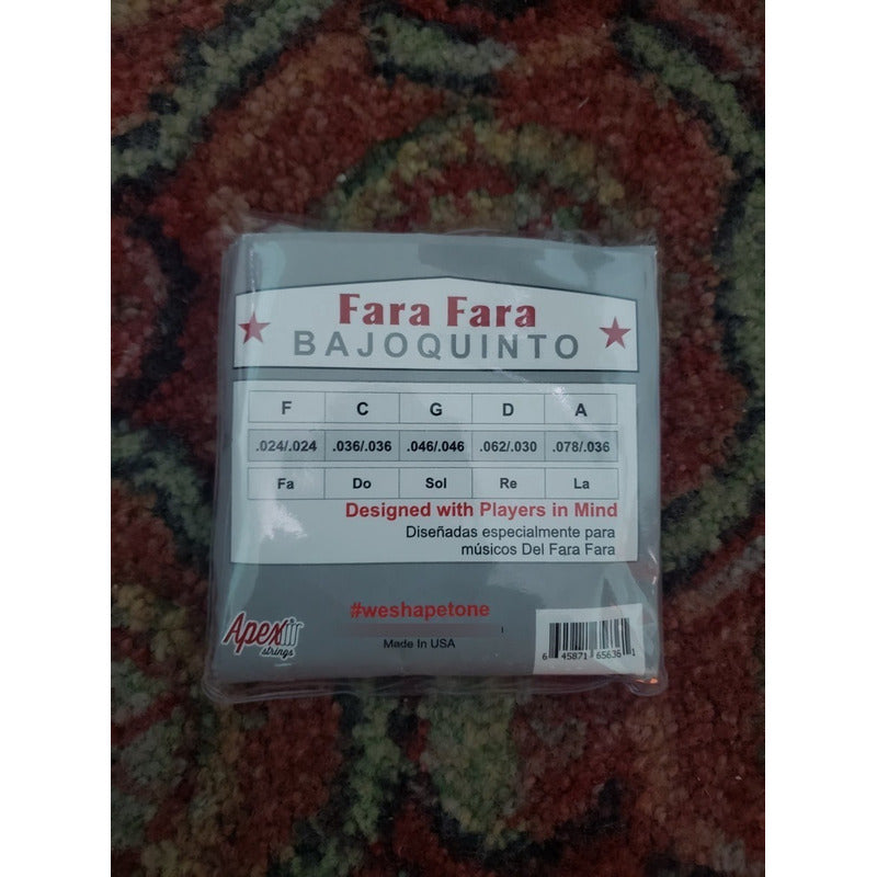Cuerdas Para Bajo Quinto Apex Usa Modelo Fara Fara