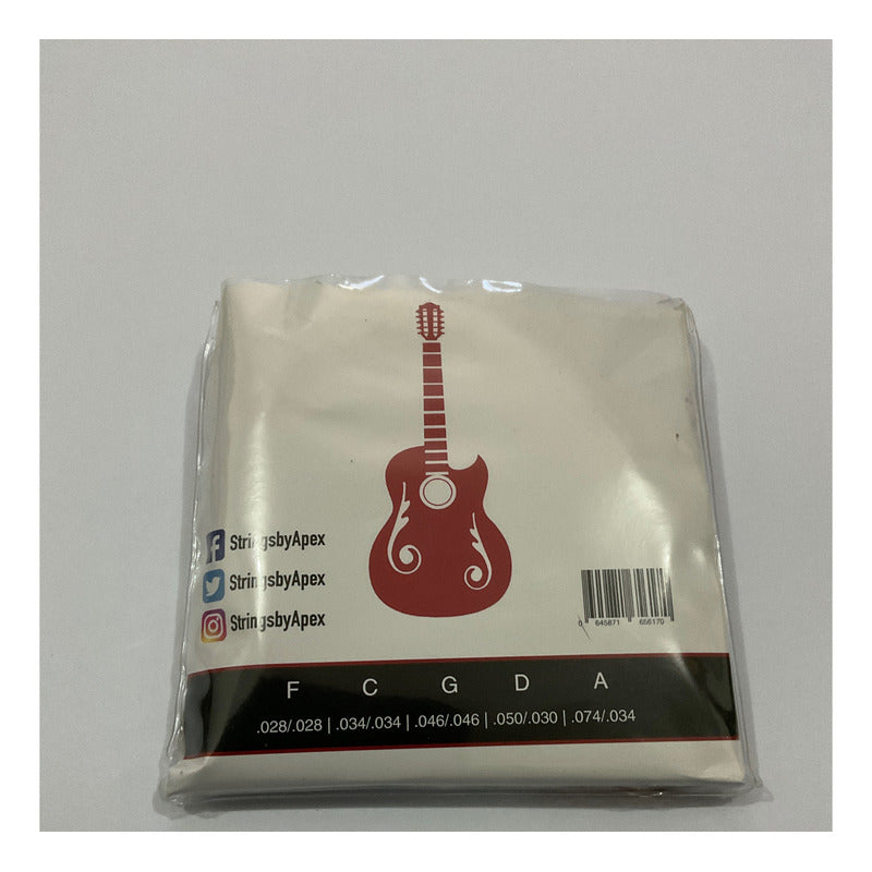 Set De Cuerdas Para Bajo Quinto Bronce Apex End Ball