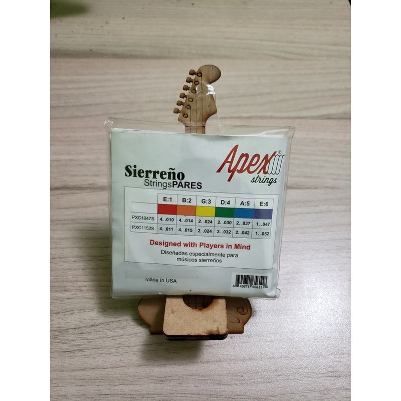 Cuerdas Pares 12 Guitarra Docerola Apex  Pxc1047s Bronce