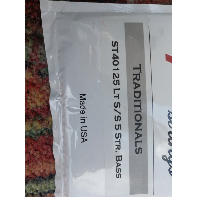 Cuerdas Apex Para Bajo Traditionals Set 5 40-125 Acero